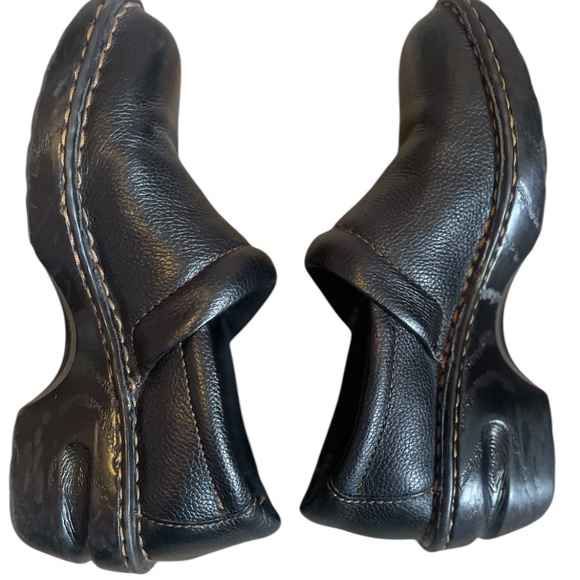 BOC Women’s Leather Slip-on Clogs Black Size 7M Shoes - Picture 6 of 8